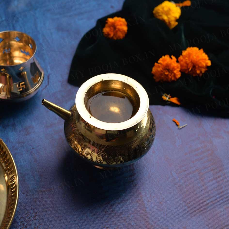 Traditional Brass Karwachauth Lota