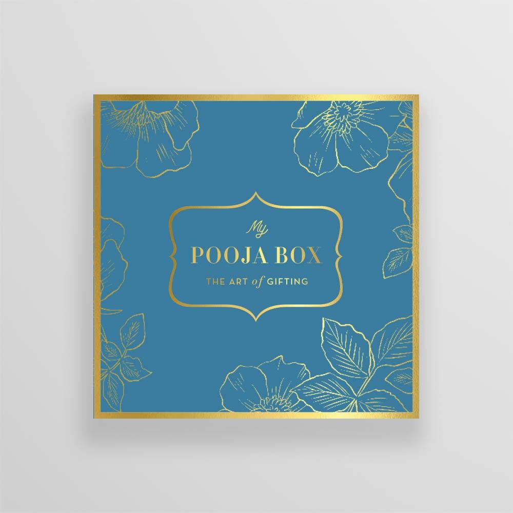 Floral Blue Large Box
