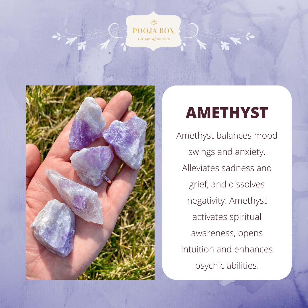 Amethyst Crystal Healing Bracelet | Protection & Spirituality