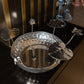 Luxury Silver Finish Lotus Urli