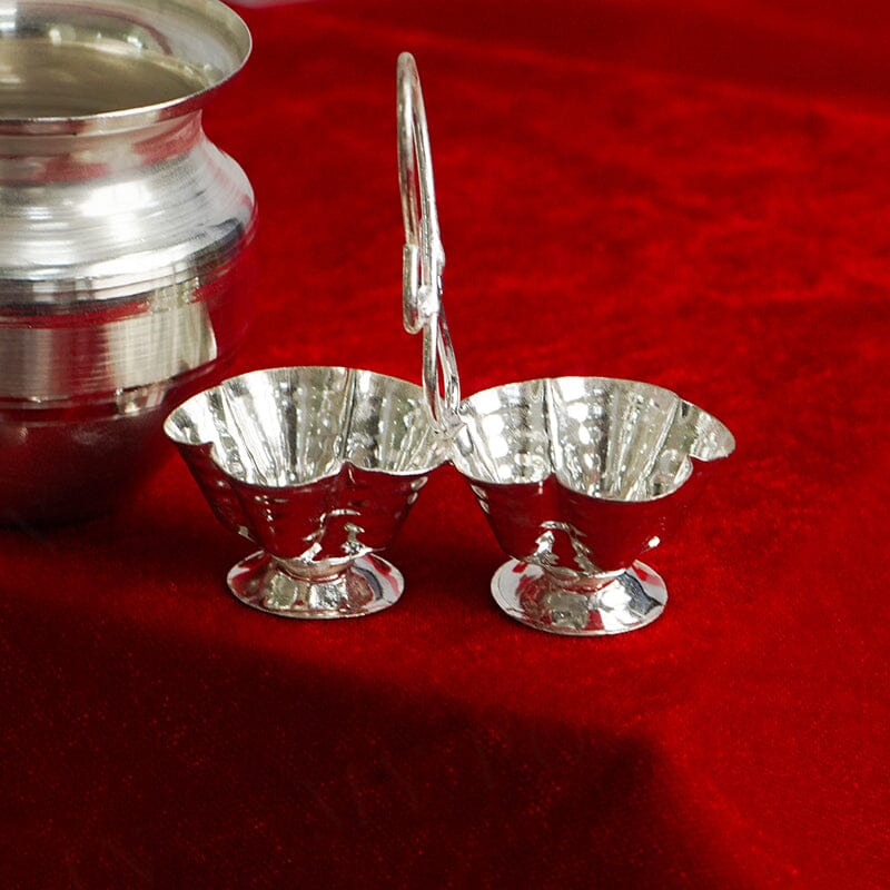 Exclusive Silver Pooja Thali Set