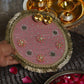 Light Pink Pooja Thali 8''