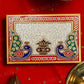 Embellished Marble Pooja Chowki