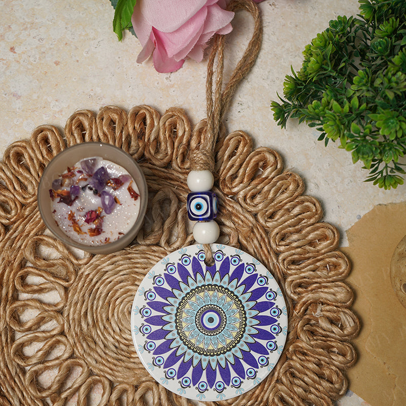 Feng Shui Floral Bloom Evil Eye Hanging