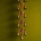 Antique Brass Door/Wall Hanging 11 Bells with Engraved Swastik