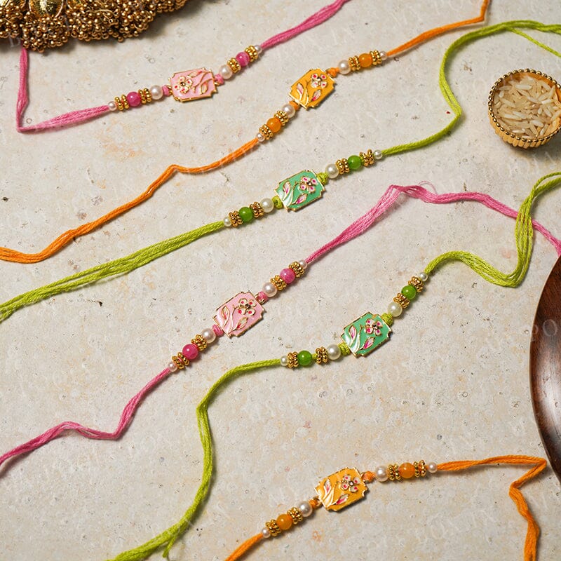 Cute Flower Fusion Rakhi