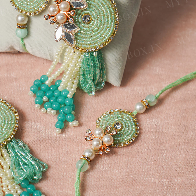Garden Grace Green Bhaiya Bhabhi Rakhi