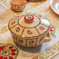 Red and Green Leaf Dinner Set 37 Pc