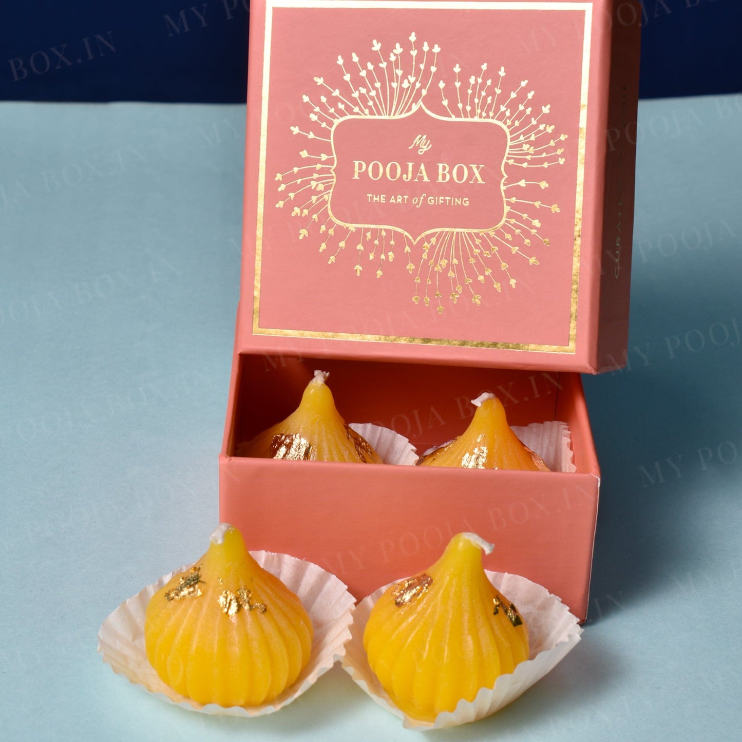 Beautiful Modak Shaped Candles