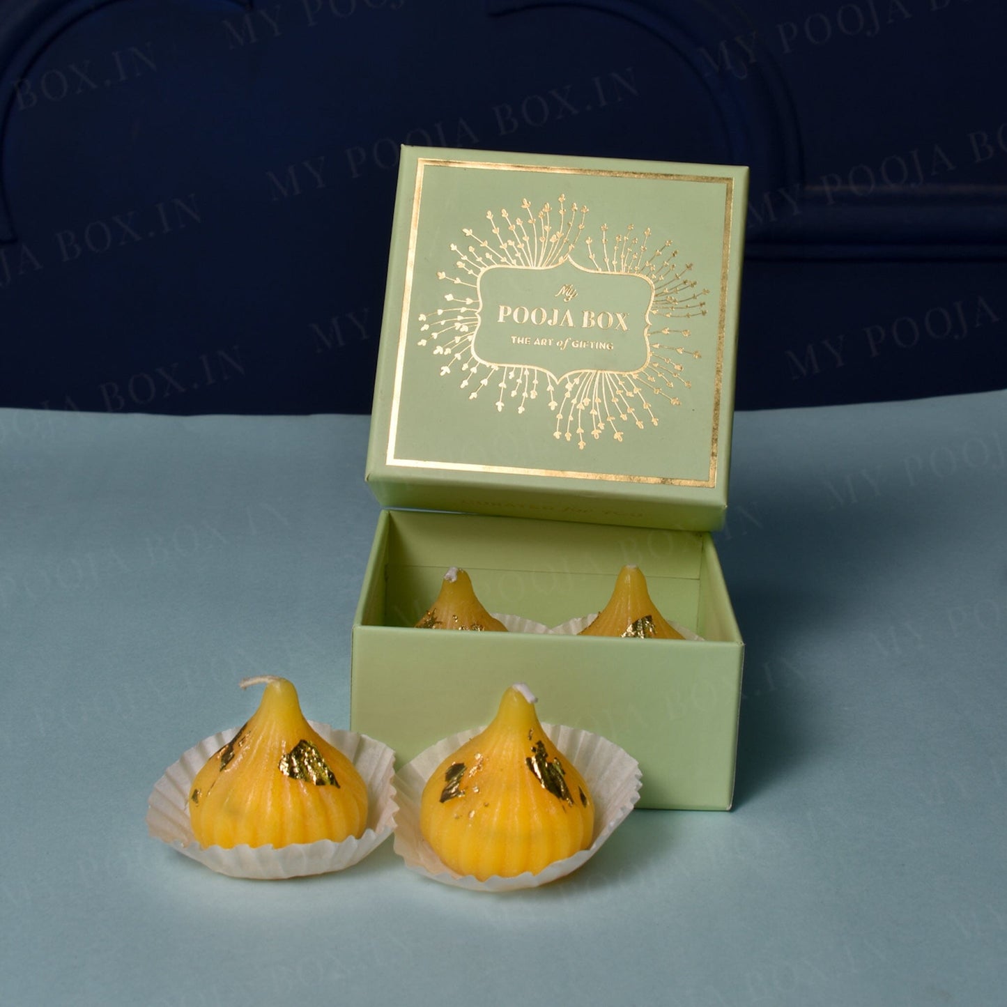 Beautiful Modak Shaped Candles