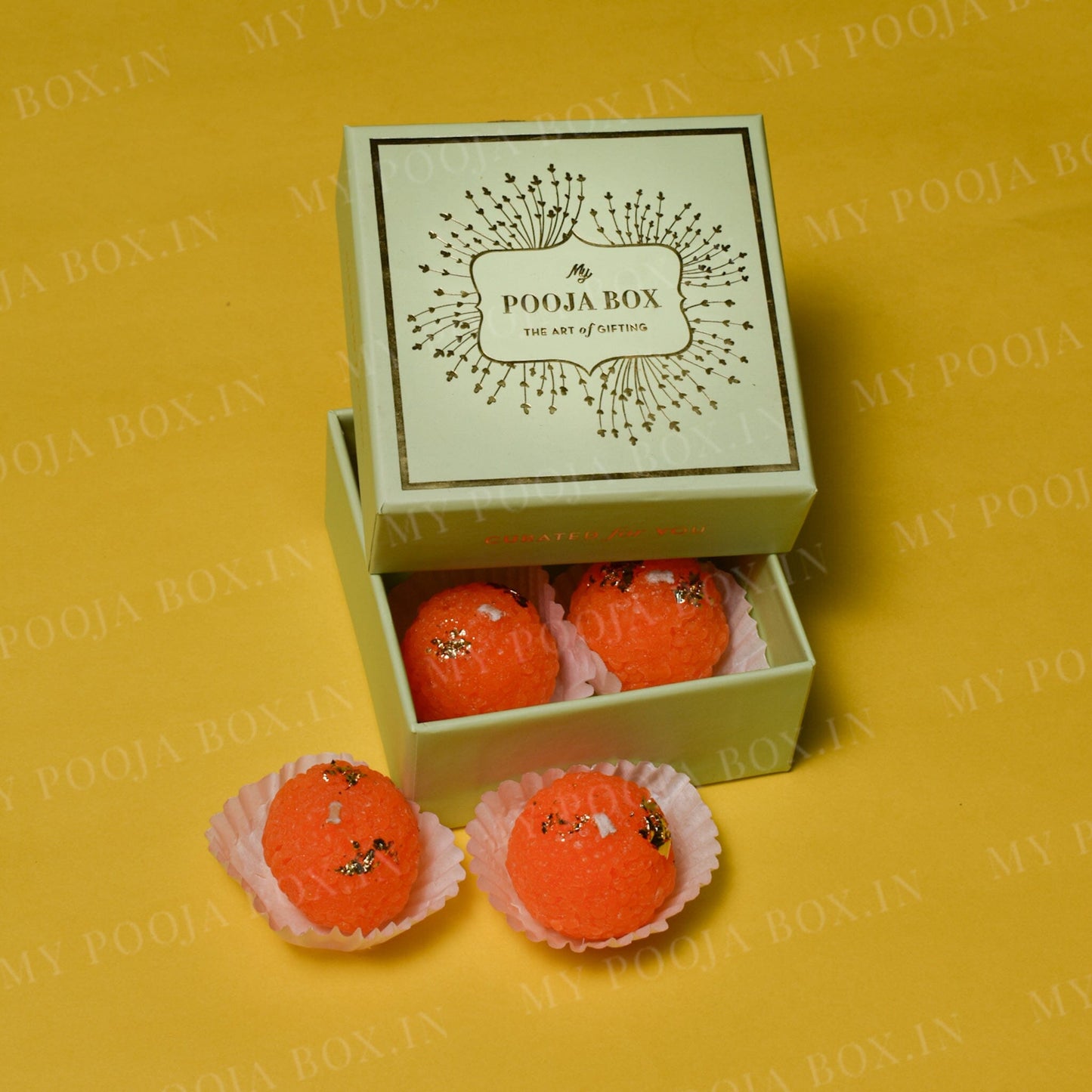 Beautiful Laddo Shaped Candles
