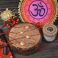 OM Intricate Golden Rakhi