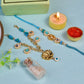 Meenakari Lotus Kundan Bhaiya Bhabhi Rakhi