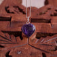 Amethyst Heart Pendant Necklace