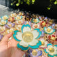 Floral Resin Tealight Candle Holder