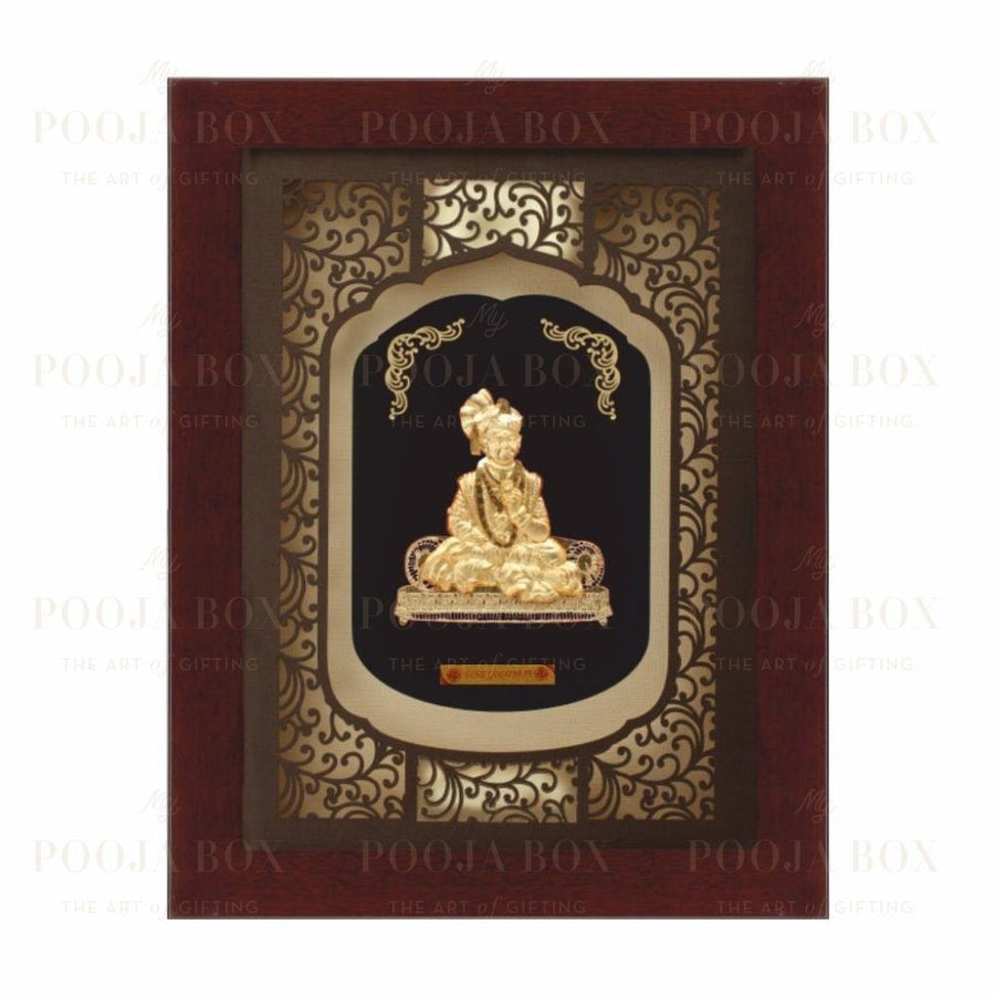 24K Gold Foil Big Swami Narayan Elite Frame Framed Paintings