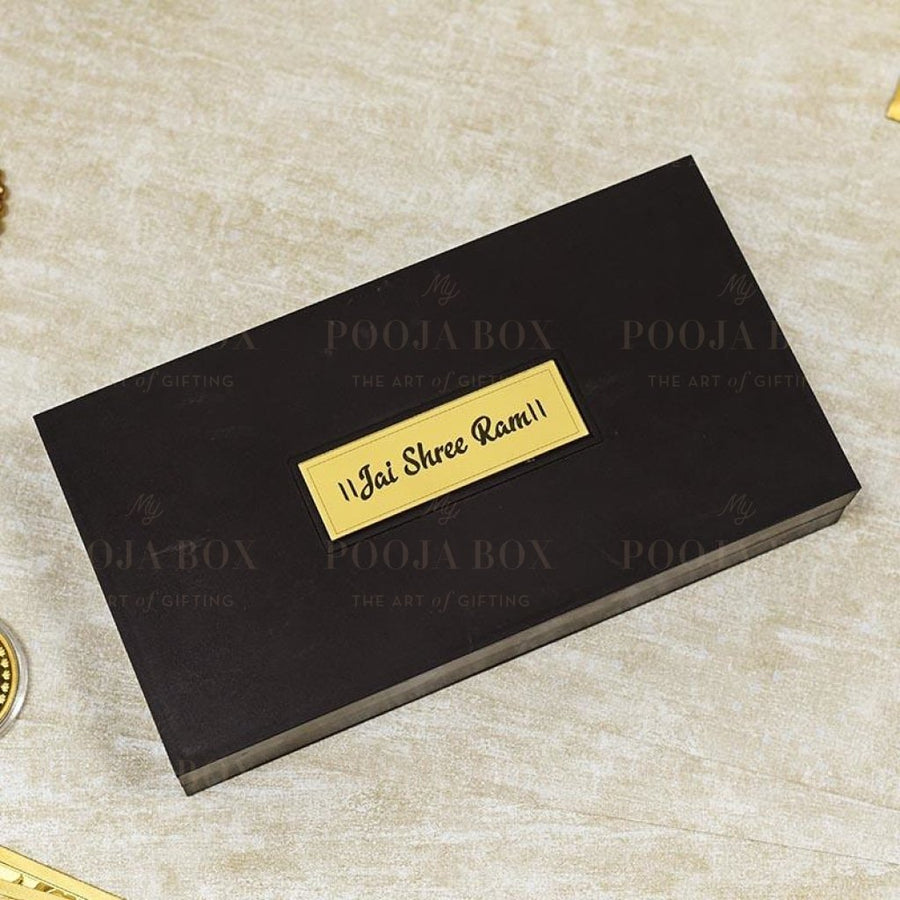 24K Gold Foil Ram Darbaar Pooja Box