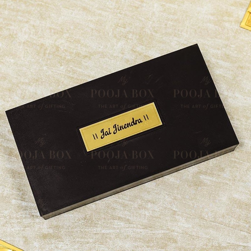 24K Gold Foil Tirthankara Rishabhanatha Pooja Box