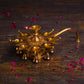 Elegant Brass Diya Stand With Bells