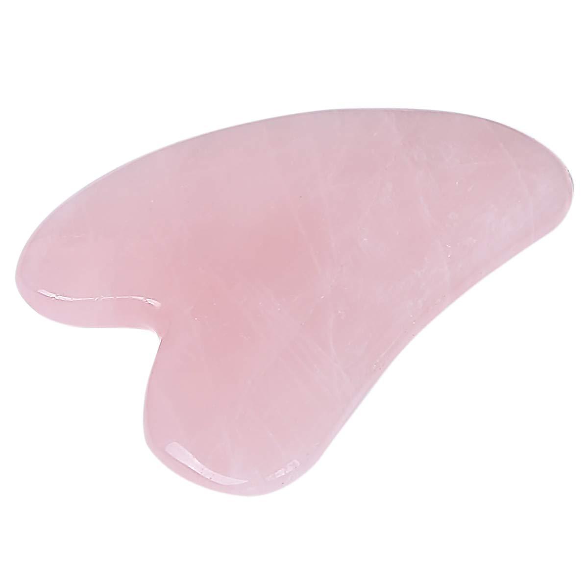 Natural Rose Quartz Gua Sha Facial Tool