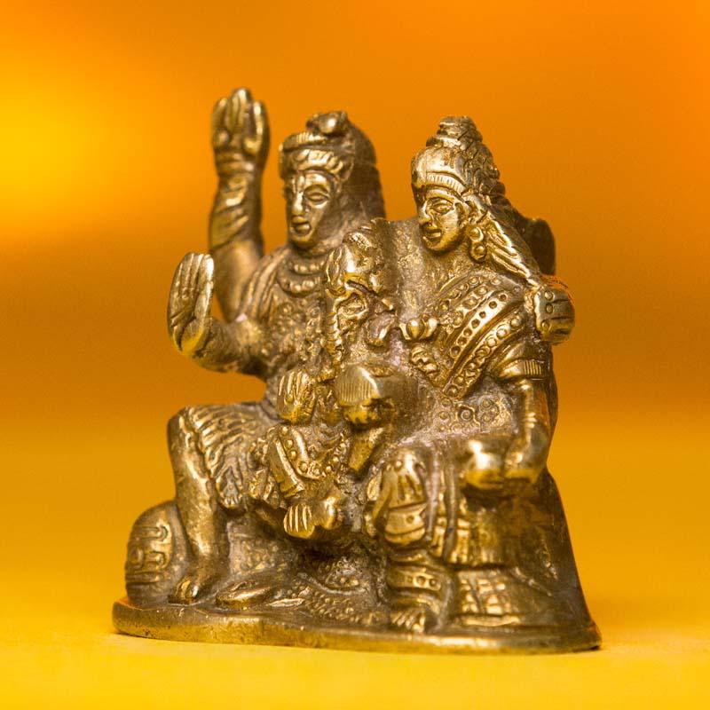 Shiv Parvati Ganesh Idol