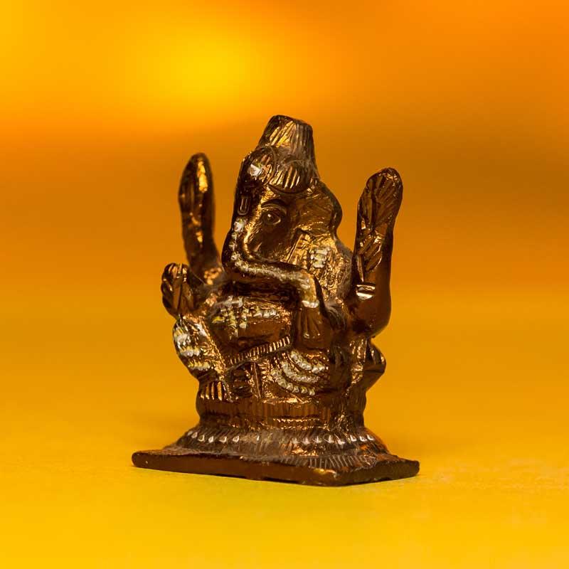 Aluminium Laxmi Ganesh Figurine in Copper Shade