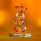 Auspicious Ganesh Glass Idol in Purple with Umbrella