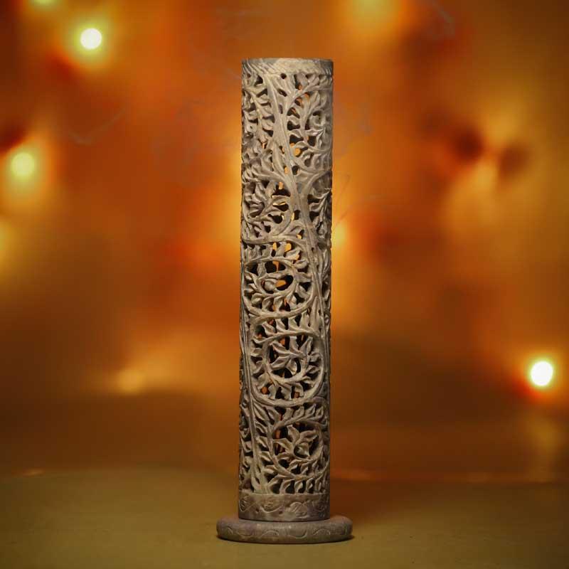 Gorgeous Multipurpose Marble Incense Holder with Latticework