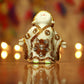 Pristine White and Gold Laughing Buddha (Set of 4)