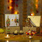 Pretty Petite Pastel Bhaiya Bhabhi Rakhi Box with Ferrero Rocher/Dry Fruits