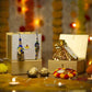 Pretty Peacock Shaded Bhaiya Bhabhi Petite Rakhi Box with Ferrero Rocher/Dry Fruits