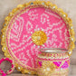 Rani Pink & Gold Pooja Thali