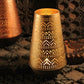 Majestic Golden Dotted Latticework Tlight Holder