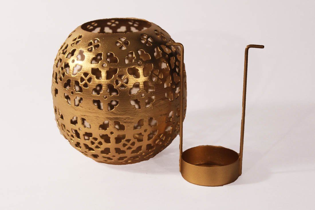 Gorgeous Handcrafted Golden Round T-light Holder