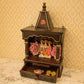 Traditional Wooden Brown Mandir