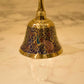 Designer Purple Peacock Brass Pooja Bell