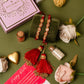 Traditional Red Bhaiya Bhabhi Rakhi