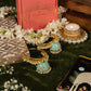 Enchanting Meenakari Mint Jhumka