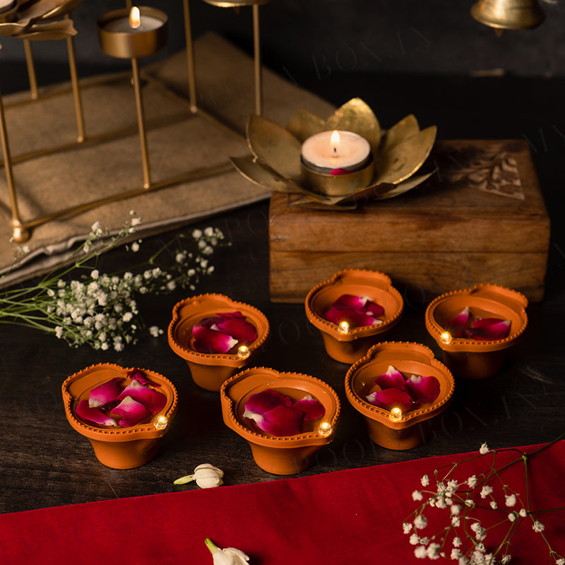 Water Led Diya Set of 6