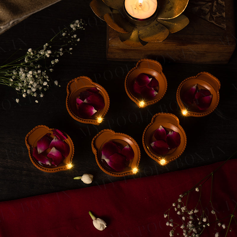 Water Led Diya Set of 6