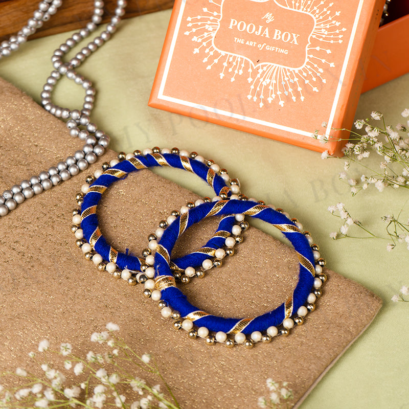 Charismatic Embroidered Bangles (Set of 2)