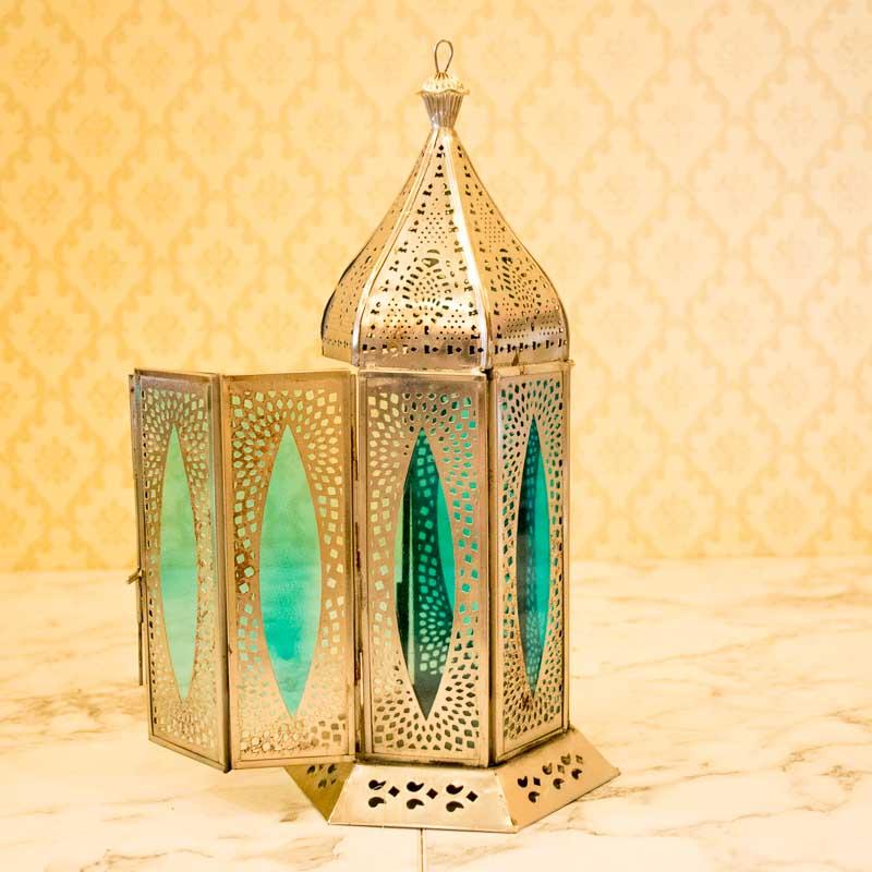 Vibrant Moroccan Hanging T-Light Lantern/Lamp (Set of 3)