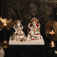Marvellous Laxmi Ganesha Gold Plated Idol