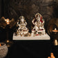 Marvellous Laxmi Ganesha Gold Plated Idol