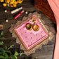 Light Pink Sqaure Pooja Thali 6"