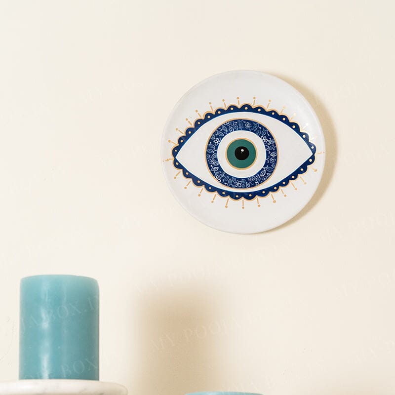 Evil Eye Handcrafted Wall Decor Plate