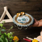 Blue Pooja Thali 5''