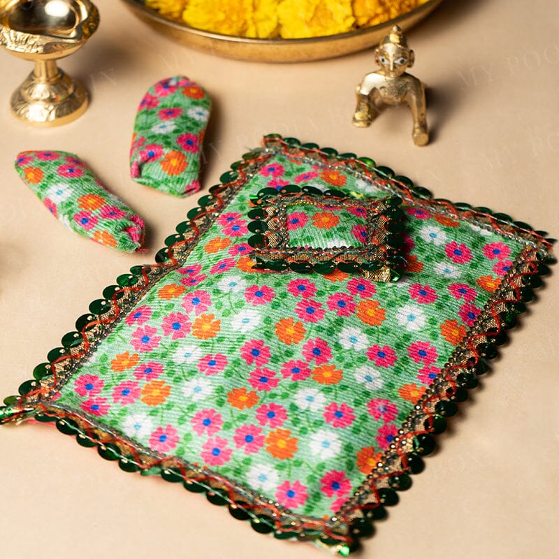 Laddu Gopal Floral Bedding Set
