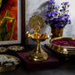 Traditional Brass Peacock Diya