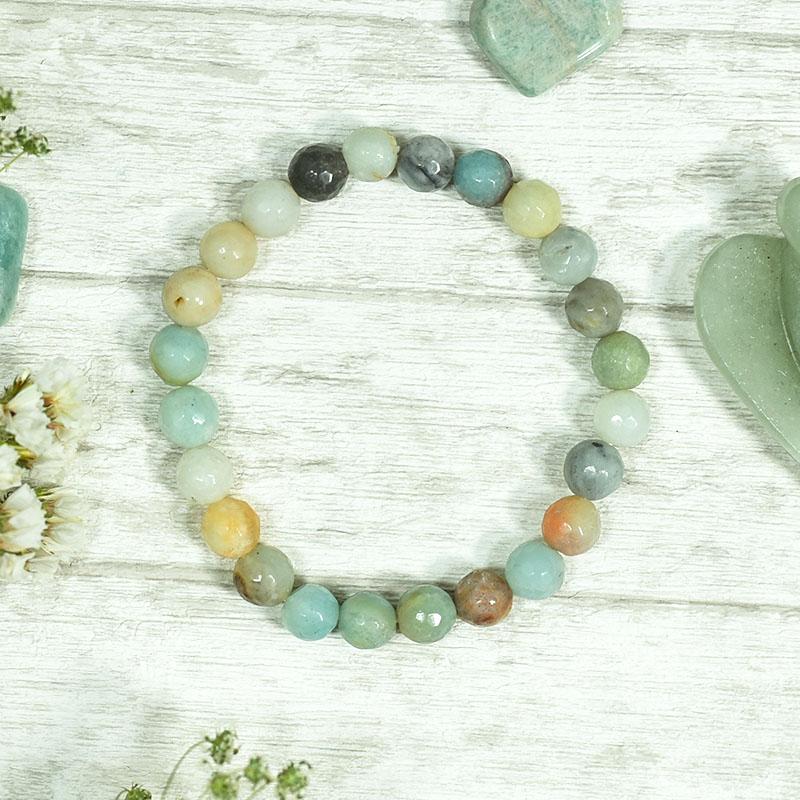 Amazonite Crystal Healing Bracelet | Stone of Courage & Truth